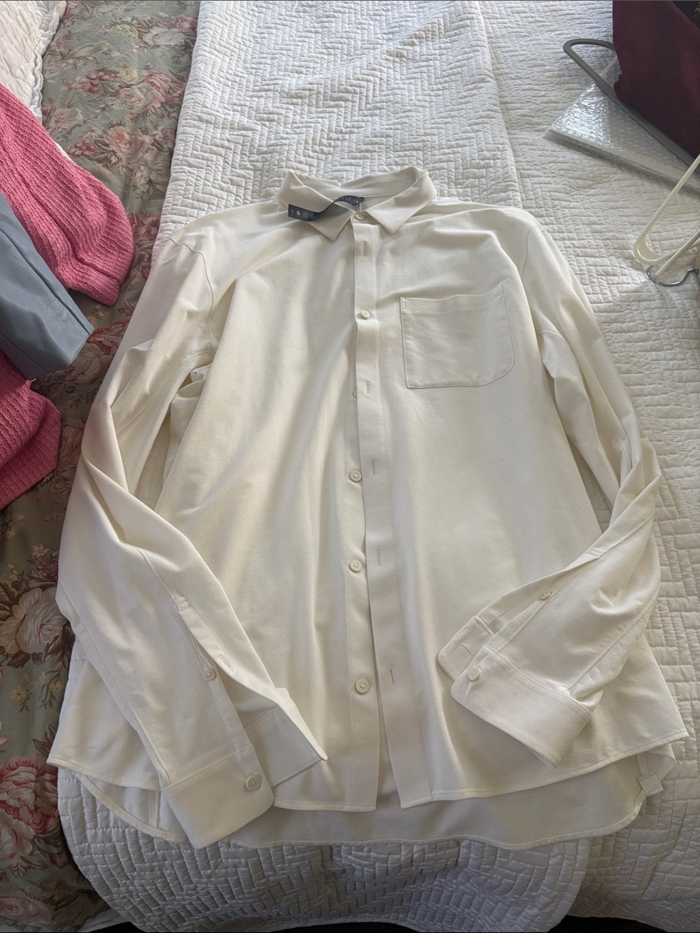 lululemon athletica Cream Long-Sleeve Dress Shirt